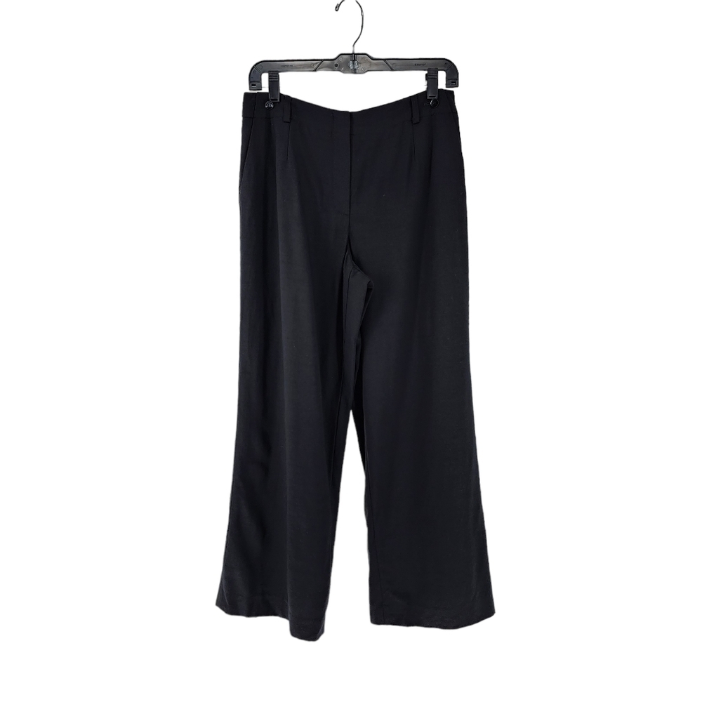 Talbots Women's Petite Wool Blend Stretch Wide Leg Pants - 8